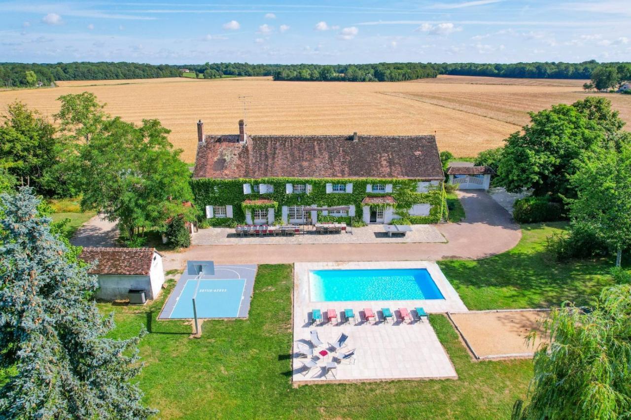 Crazy Villa Etisseaux 45 - Heated Pool - Volley Court - 1H30 Paris - 45P Saint-Maurice-sur-Aveyron Εξωτερικό φωτογραφία